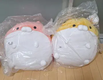 오모치 동물원 GRAN+봉제 인형 햄모찌 미캉&딸기우유 2점