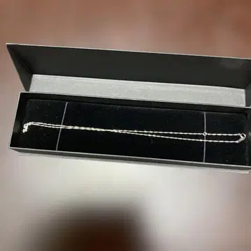 새상품, 순 플라티나, 스크류 체인 목걸이