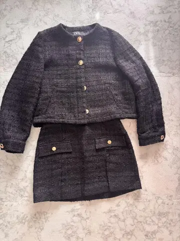 ZARA 트위드 tweed 셋업