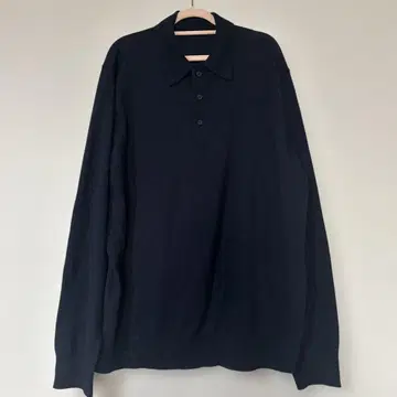 무인양품 다크 네이비 긴팔 니트