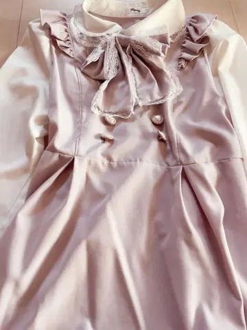아베일 핑크 프릴 셋업