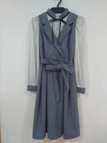 axes femme 베스트 레이어드 스타일 원피스 그레이