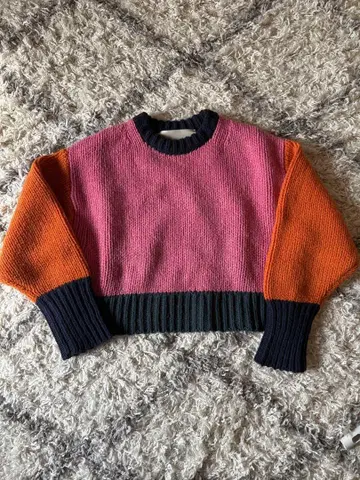 [ NKNIT ] 컬러 블로킹 니트 사이즈 1