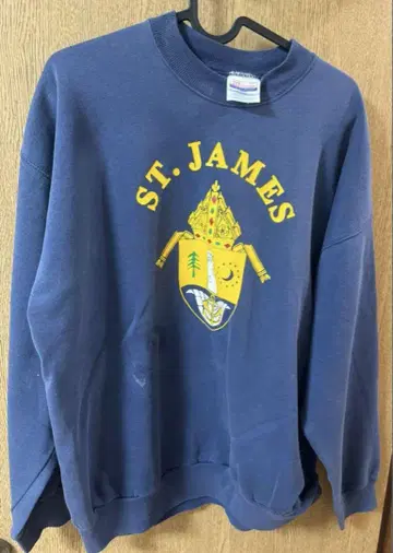 Hanes ST. JAMES 네이비 맨투맨 L