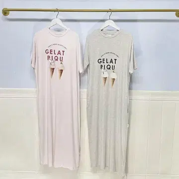 GELATO PIQUE PEANUTS T셔츠 원피스 스누피 콜라보