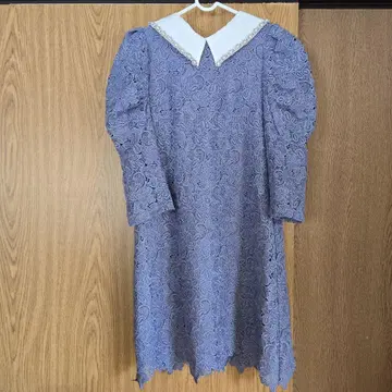 연보라 레이스 원피스