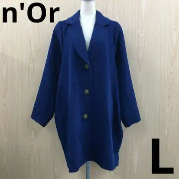할인 세일 n'Or 블루 롱 코트 F1002B10-6
