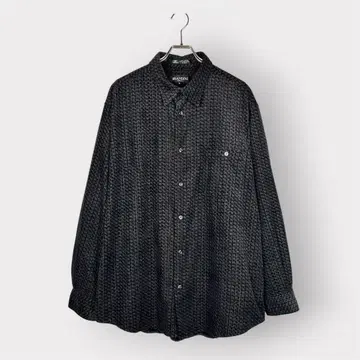 BRANDINI 체크 무늬 긴팔 셔츠 XL