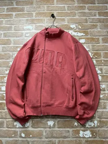 00s 푸마 PUMA 맨투맨 트랙 자켓 핑크 y2k 빨간색