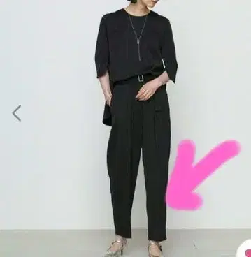 팬츠 브라이트리 셋업 새틴 블랙 스트라이프 여성용 7호