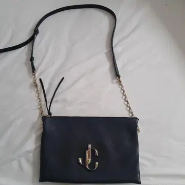 JIMMY CHOO 네이비 숄더백