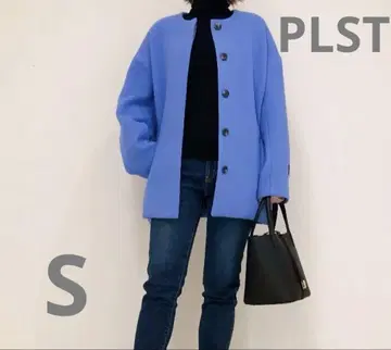 PLST 노카라 자켓 S 사이즈 파랑