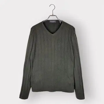 BRANDINI V넥 리브 스웨터