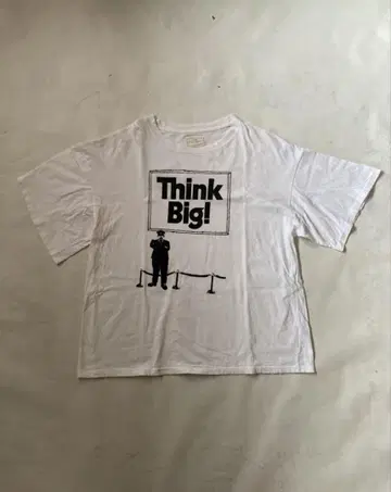 Think Big! 오버 사이즈 T셔츠 화이트