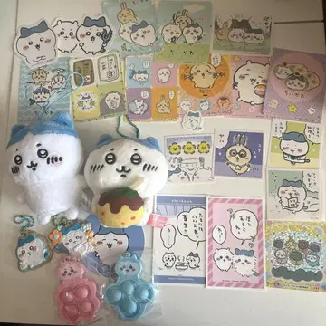 치이카와 (먼작귀) 하치와레 마스코트 키링 씰 세트