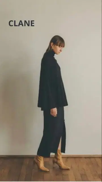 새상품급 CLANE 2WAY CAPE KNIT TOPS 클라네