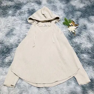 JEANASiS (F) 긴팔 니트 스웨터 V넥 베이지