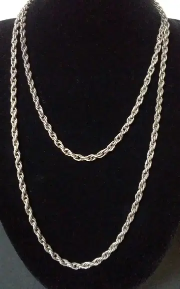 N107 목걸이 체인 빈티지 실버