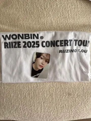 RIIZE 원빈 2025 CONCERT TOUR 티셔츠 포토카드