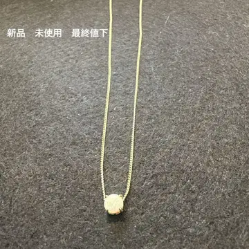 오팔 장식 골드 체인 목걸이
