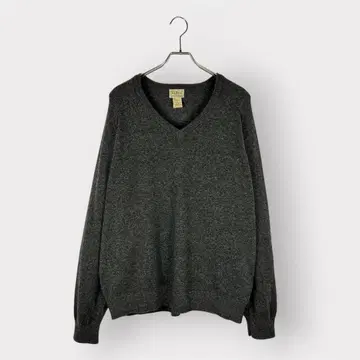L.L.Bean 100% 램스울 V넥 스웨터 XL-REG