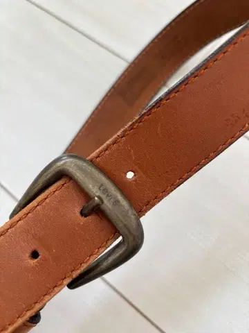 LEVI'S 가죽 벨트 브라운
