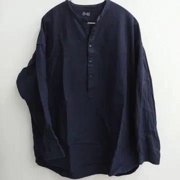 MUJI Labo 스탠드 카라 긴팔 셔츠 풀오버