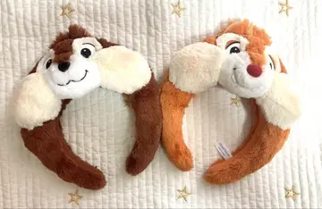 칩과 데일 귀 모양 헤어밴드 2개 세트