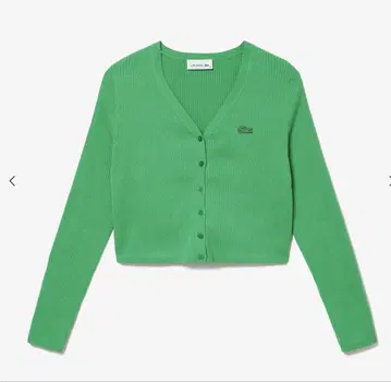 LACOSTE 라코스테 쿨맥스 리브 니트 가디건