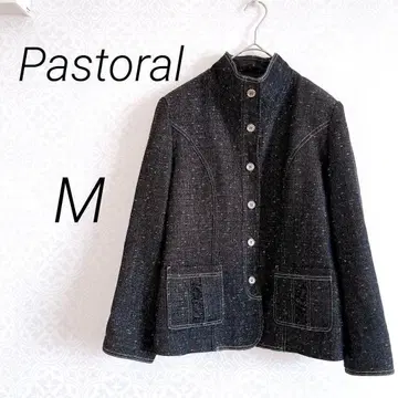 [ 742 ] Pastoral 노카라 자켓 다크 네이비 M 라메 믹스