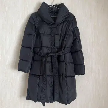 INGNI 블랙 다운 코트 허리 벨트 포함 다운 자켓 M