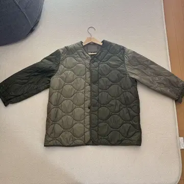 BEAMS BOY 퀼팅 자켓 올리브