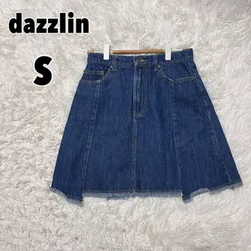 dazzlin (S) 프린지 헴 데님 스커트