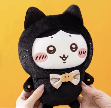 치이카와 검은 고양이 봉제 인형 하치와레