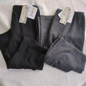 TUNIC 레깅스 2장 세트 블랙 그레이