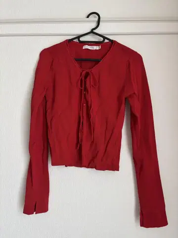 moussy 리본 포함 긴팔 가디건