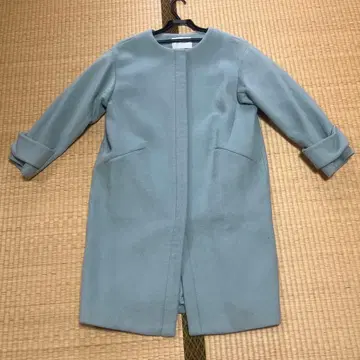 JOINT WORKS 민트 그린 울 코트