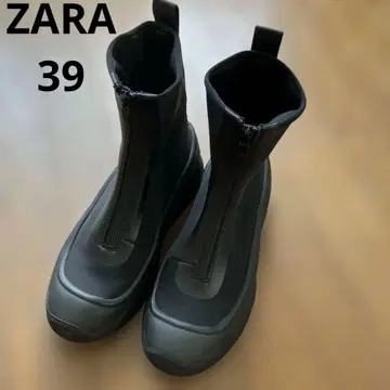 ZARA 블랙 지퍼 부츠 방수