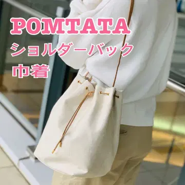 POMTATA 폰타타 숄더백 린넨 코튼 패브릭 소재 복조리 숄더