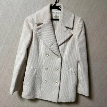 Harrods 더블 브레스트 피 코트 아이보리 S