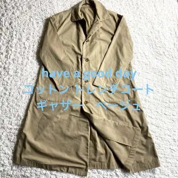 have a good day 베이지 코튼 트렌치코트 A라인