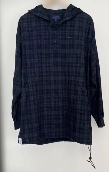 DESCENDANT 체크 무늬 후드 부착 자켓 사이즈 2