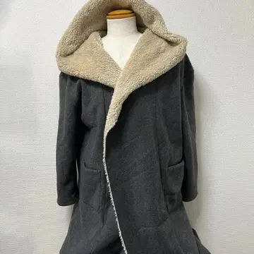 소에르테 페이크 무스탕 플리스 보아 안감 자켓 남성용 L 사이즈