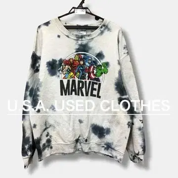 USA 구제 의류 MARVEL 히어로 타이다이 맨투맨 ME14-190