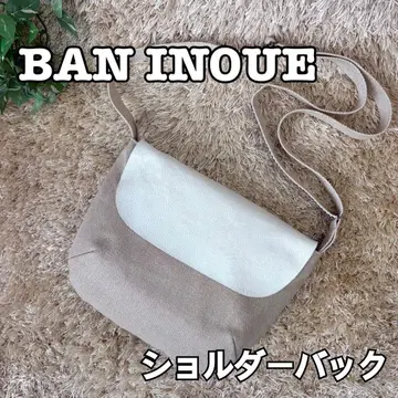 BAN INOUE 숄더백 숄더 베이지/화이트