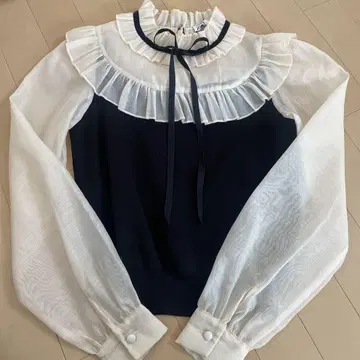 ZARA 쉬폰 프릴 가을 옷 상의