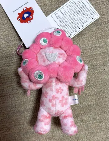 간사이 만박 벚꽃 미야쿠미야쿠 핑크 카라비너 부착 마스코트 캐릭터
