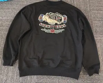 Schott CREW SWEAT SHAKE HAND DRAGON