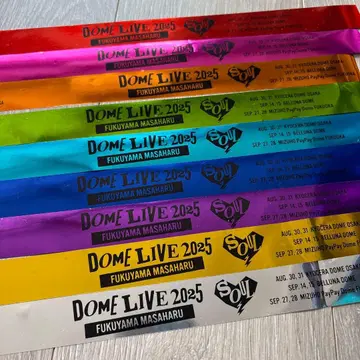후쿠야마 마사히로 DOME LIVE 2025 SOUL 테이프 원컷 9색