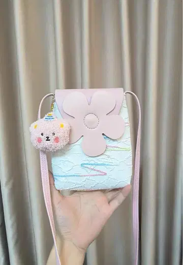 꽃 모티브 숄더백